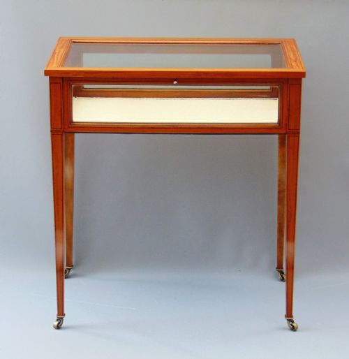 A Most Elegant Satin Wood Bijouterie Display Table