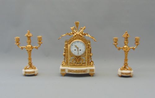 Ormolu Clock Set