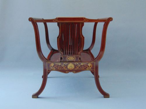 A Quality Mahogany Inlaid Canterbury