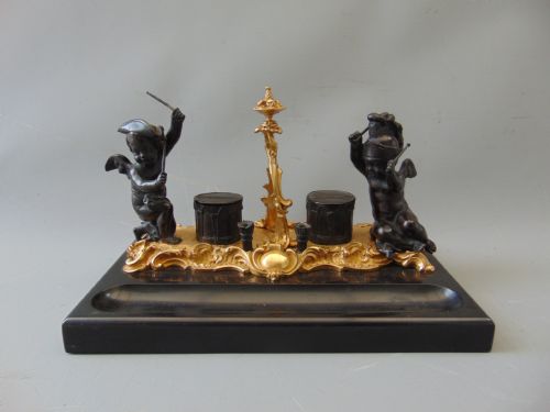 A Wonderful Bronze Desk Stand