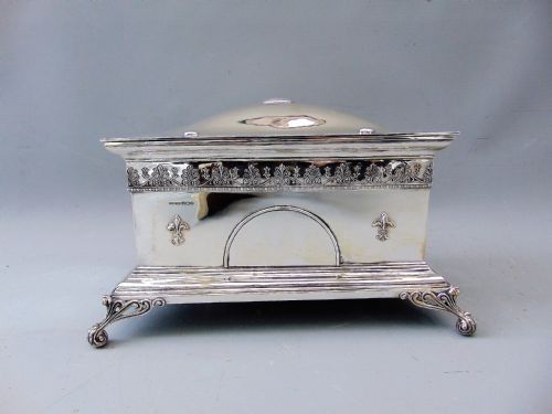 A Silver Jewellery Casket Box