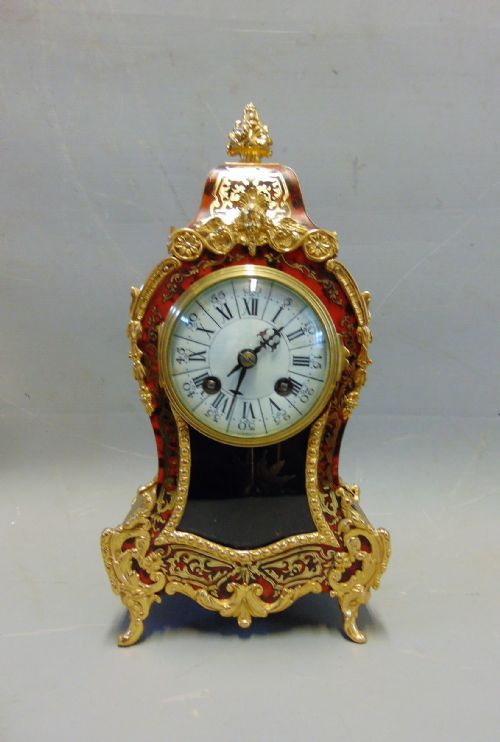 A Boulle Mantle Clock