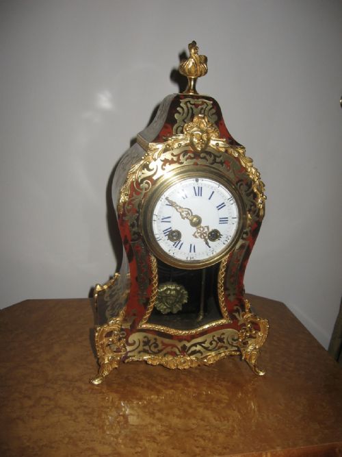 Antique Boulle Mantle Clock.