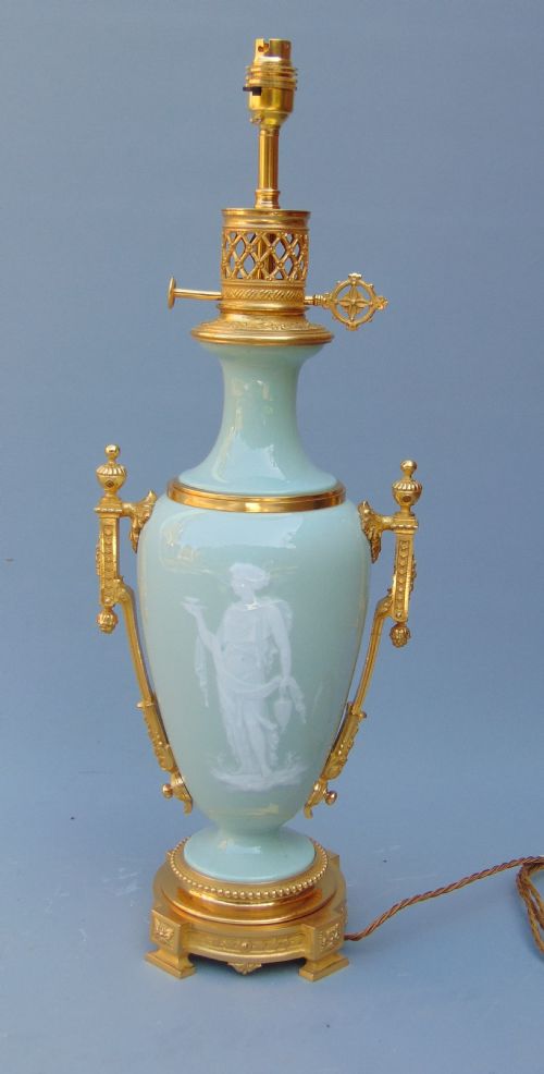 A Fine Pate Sur Pate Lamp