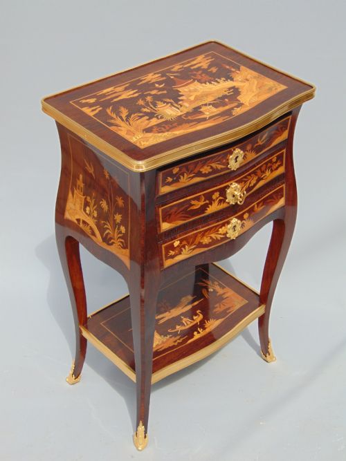 A Fine Rosewood Marquetry Side Cabinet