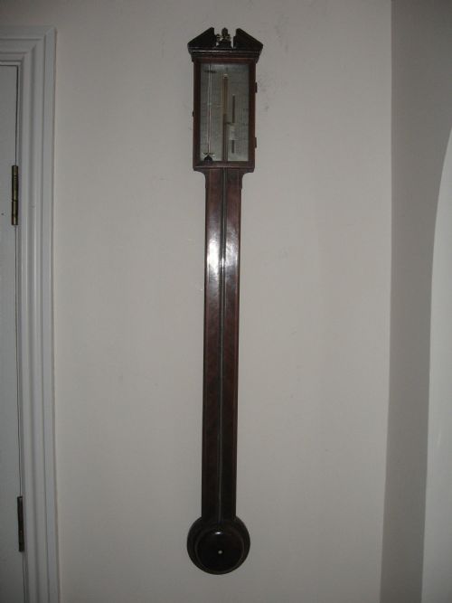 Antique Mahogany Stick Barometer