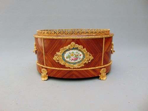 A Tulipwood Table Planter Jardinere