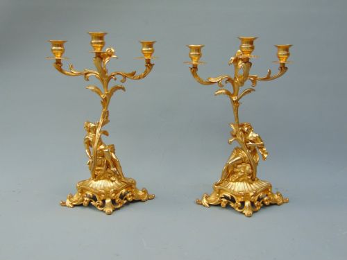 A Superb Pair of Ormolu Candlesticks