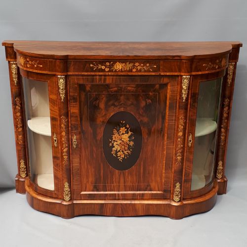 A Fine Inlaid Walnut Credenza