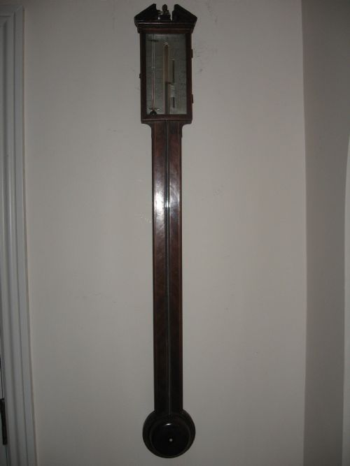 Antique Mahogany Stick Barometer