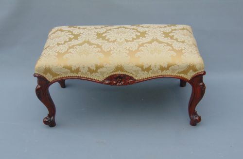 A Quality Victorian Walnut Stool