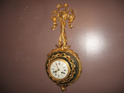 Antique Cartel Ribbon Clock