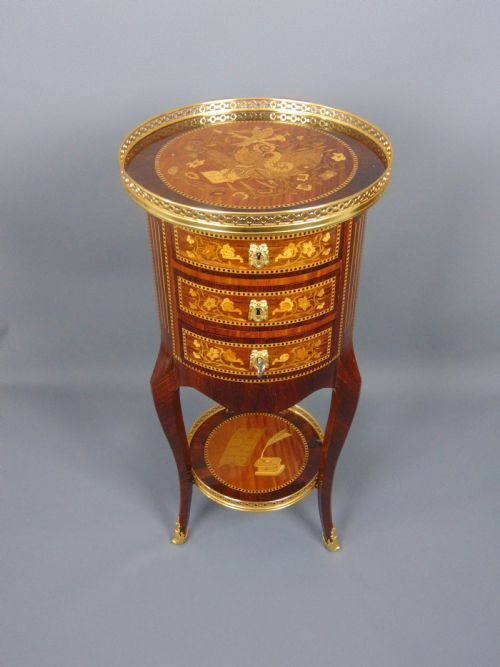 A Fine Marquetry Circular Side Table