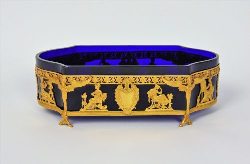 A Very Fine Glass Ormolu Table Centre
