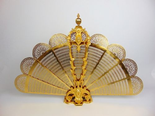 A Peacock Fire Screen