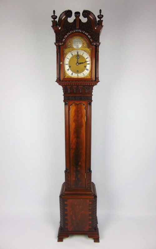 A Quality Mahogany Grandmother Clock