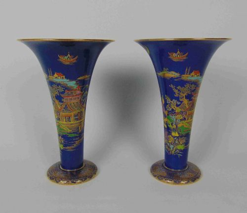 A Pair of Carltonware Vases