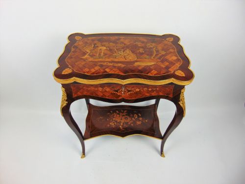 A Stunning Marquetry Side Table