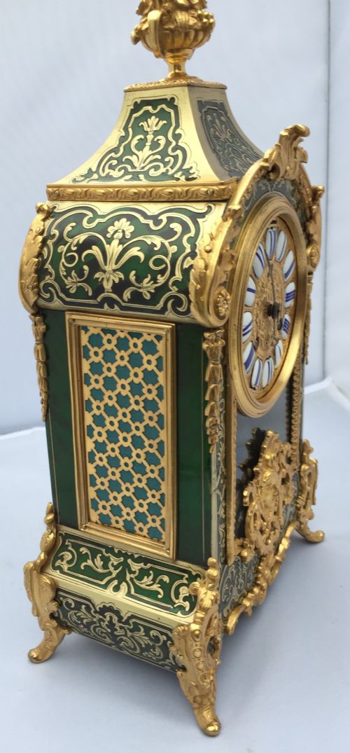 Green Boulle Clock
