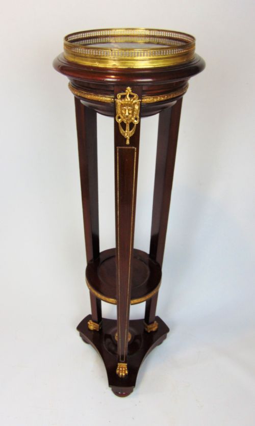 A Mahogany Empire Style Torchere