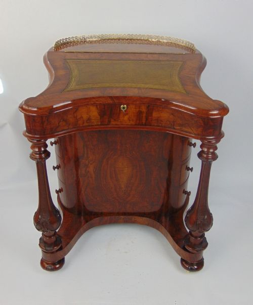 A Exceptional Victorian Walnut Davenport Desk