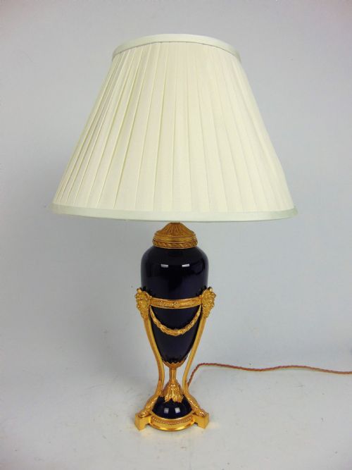 A Most Elegant Gilt Mounted Table Lamp