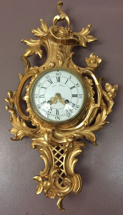 Antique Ormolu Cartel Clock