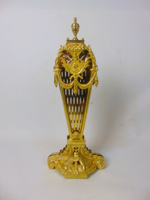 ANTIQUE FRENCH GILT BRONZE FIRE SCREEN - ADDITIONAL PHOTO 1