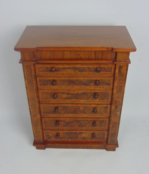 Antique Miniature Wellington Chest Collectors