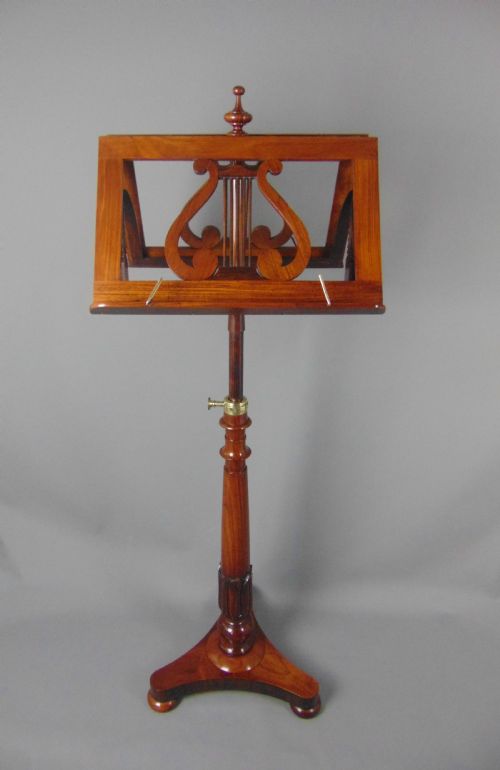 A Fine Rosewood Duet Music Stand