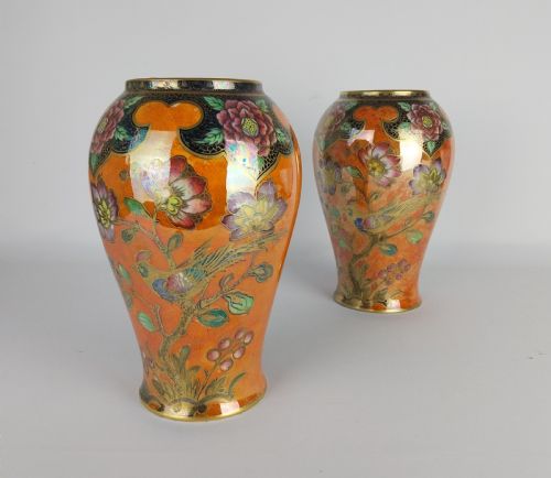 fig 1. Pair of lustre vases