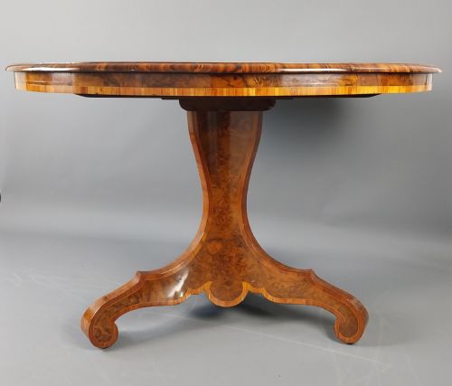 WALNUT CENTRE TABLE 19TH CENTURY - ADDITIONAL PHOTO 3