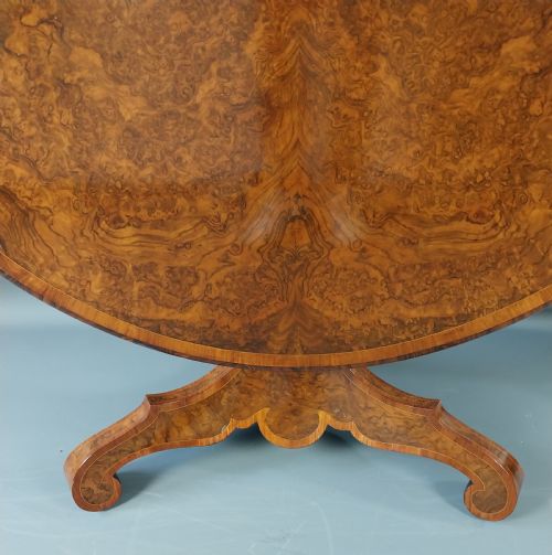 WALNUT CENTRE TABLE 19TH CENTURY - ADDITIONAL PHOTO 6