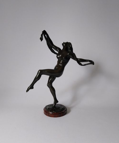 Art Deco Bronze Female Figure
