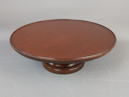 VICTORIAN MAHOGANY REVOLVING LAZY SUSAN DUM WAITER - ADDITIONAL PHOTO 2