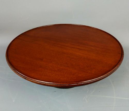 VICTORIAN MAHOGANY REVOLVING LAZY SUSAN DUM WAITER - ADDITIONAL PHOTO 9