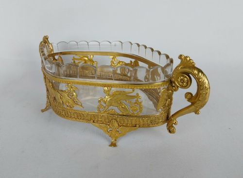 GILT BRONZE CUT GLASS JARDINIERE - ADDITIONAL PHOTO 2
