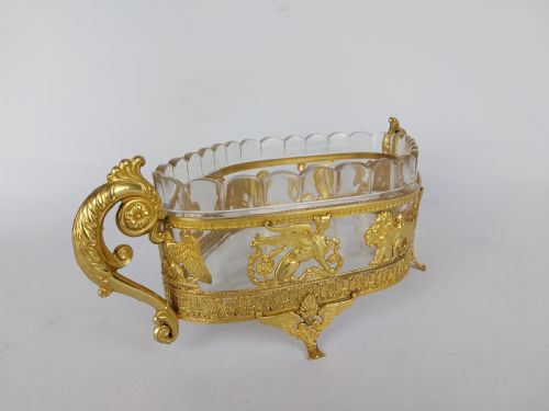 GILT BRONZE CUT GLASS JARDINIERE - ADDITIONAL PHOTO 8