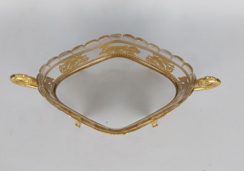 GILT BRONZE CUT GLASS JARDINIERE - ADDITIONAL PHOTO 10