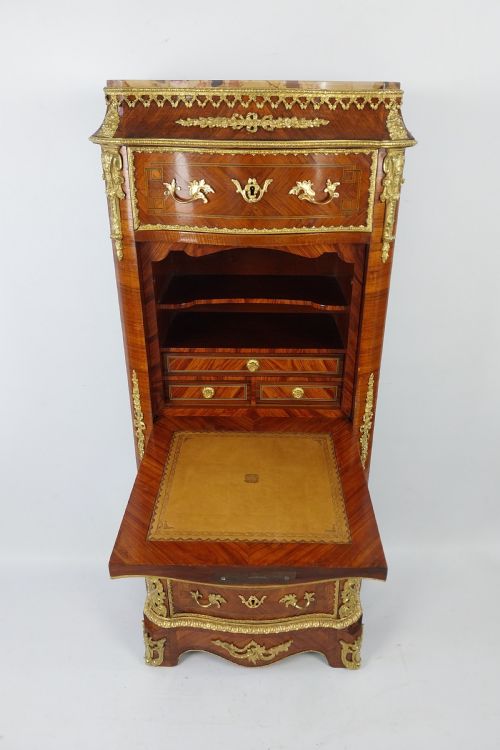 19TH CENTURY FRENCH TALL CHEST OF DRAWERS WITH GILT BRONZE MOUNTS - ADDITIONAL PHOTO 11