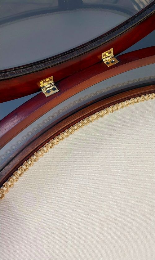 EDWARDIAN MAHOGANY INLAID BIJOUTERIE DISPLAY TABLE - ADDITIONAL PHOTO 15