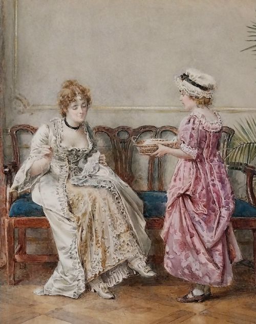 fig 1. George Goodwin Kilburne Watercolour 