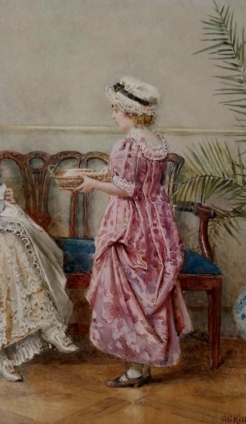 fig 2. George Goodwin Kilburne Watercolour 