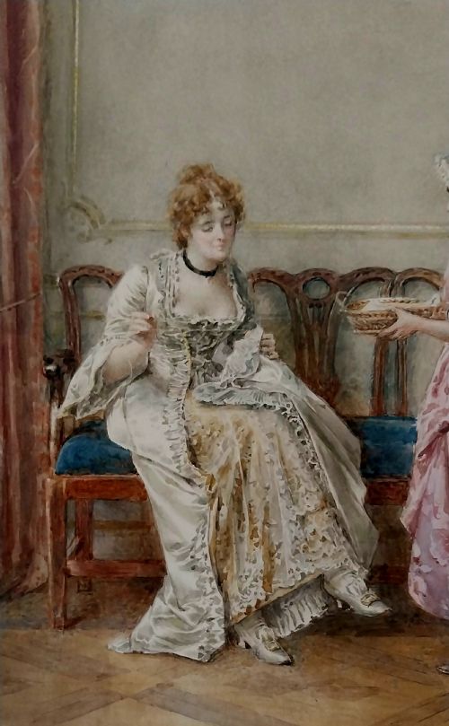 fig 3. George Goodwin Kilburne Watercolour 