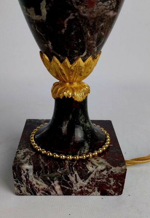 A PAIR OF LATE 19THCENTURY ELEGANT FRENCH MARBLE TABLE LAMPS - ADDITIONAL PHOTO 14