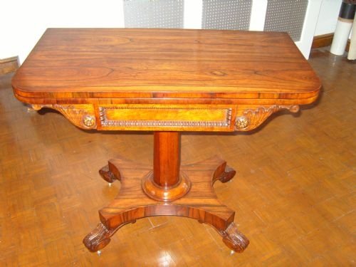 Card Table in Rosewood