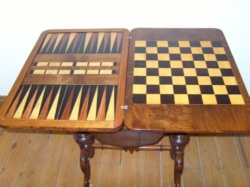Games Table Sewing Box