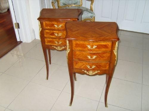 Pair of Tulip Wood Side Cabinets
