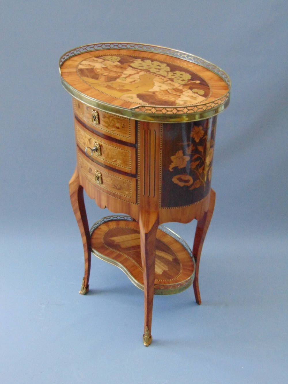 A  petite chest of drawers