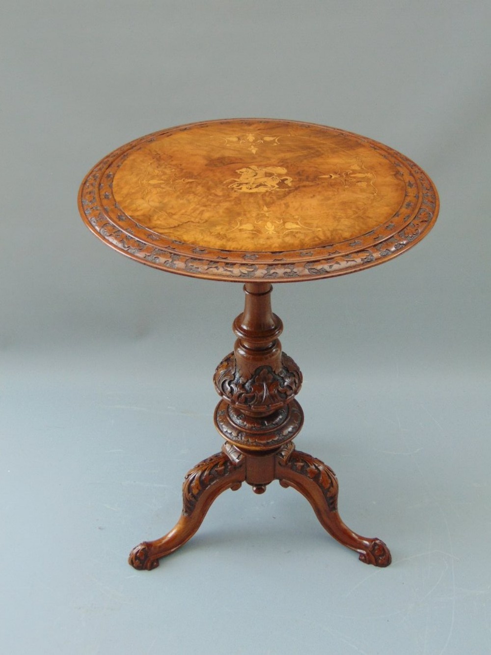 a walnut occasional side table 